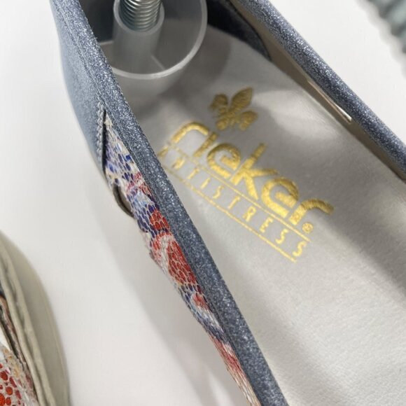 Rieker Doris 85 Floral Slip On Loafer Shoes Womens Size 11.5 Anti-Stress Comfort - Picture 5 of 9